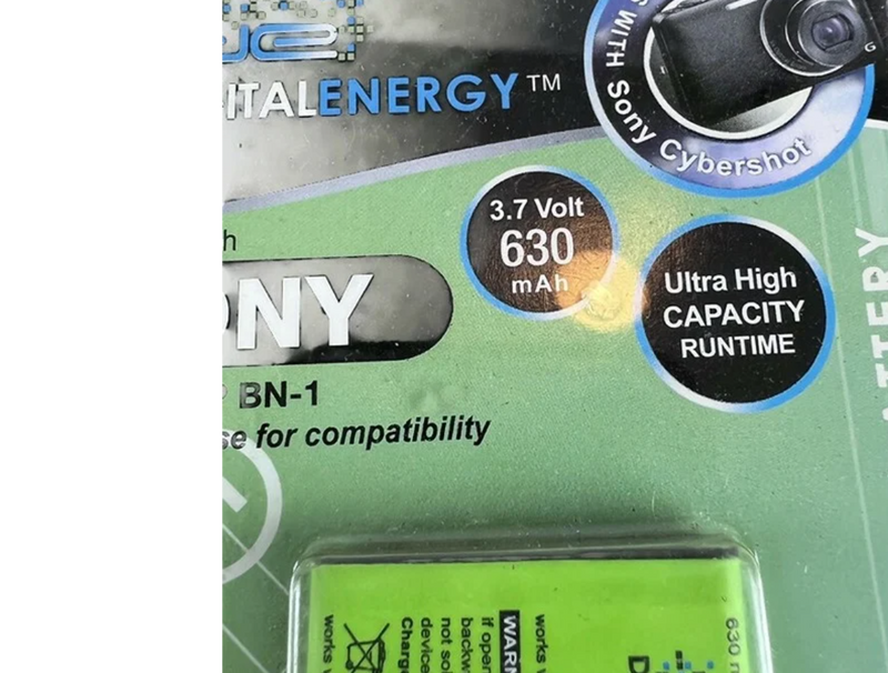 Digital Energy Sony NP-BN1 Digital Camera Battery