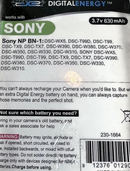 Digital Energy Sony NP-BN1 Digital Camera Battery