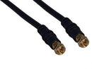 SimplyASP Tech 3-Pack, Quad Shielded RG6 Coaxial Patch Cable in Black 3 Feet