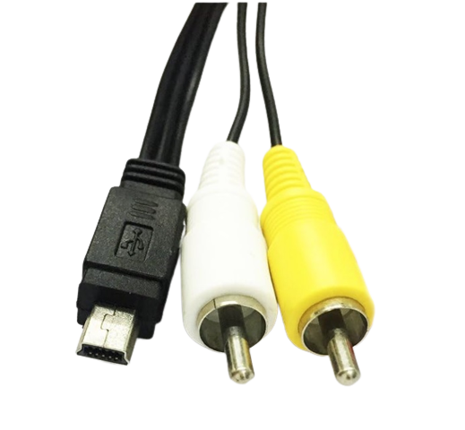 SimplyASP Tech Mini USB to RCA Composite Cable for Camera & other devices, 5FT