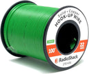 RadioShack 22 AWG Solid Copper Hook-Up Wire - 100' Spool, Green