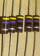 Allen-Bradley Carbon Composition Resistor, 1/2W, 10%, 47Ω 10 PCS