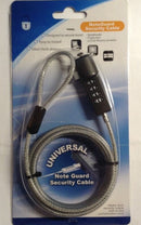 6-Feet NoteGuard LKCP-0093S Universal Notebook Security Combo Cable Lock