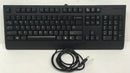 Lenovo USB Wired Keyboard - Quiet, Thin, 104 Keys with Pop-Out Feet, Black