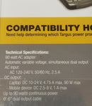 Targus 90W Universal AC Adapter (Open Box)