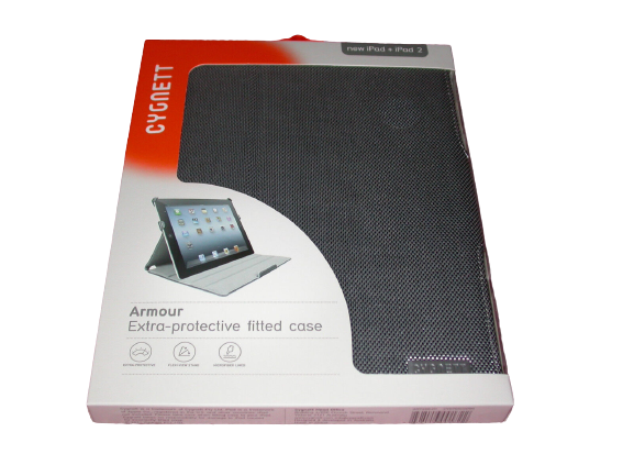 Cygnett Armour Protective Case for iPad 2, 3, 4, 5 & Air w/Flex-View Stand Gray