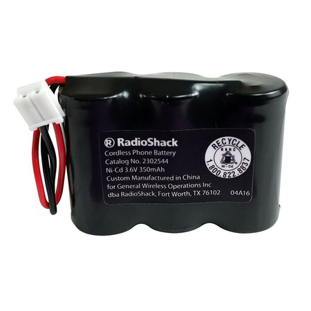 RadioShack 3.6V 350mAh Ni-Cd Cordless Phone Battery (Replaces 23-197, 23-896,...