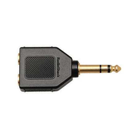 RadioShack Gold-Plated 1/4-Inch Stereo Headphone Plug Adapter