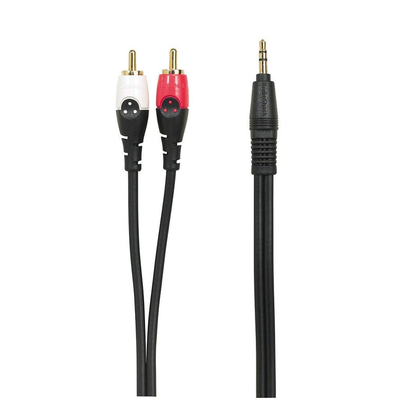 RadioShack 6-Foot Gold-Plated 1/8 Stereo to Dual RCA Phono Cable