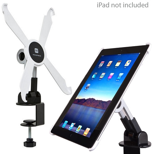 Monoprice Adjustable Desk Mount Swivel Stand for Apple iPad (2nd, 3rd & 4th Gen) w/C-Clamp - SimplyASP Tech