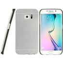 SAMSUNG GALAXY S6 EDGE HYBRID CASE BLACK TPU W/ BRUSHED STEEL