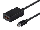 Monoprice Mini DisplayPort 1.1 to HDMI Adapter with Audio Support, Black