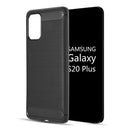 SAMSUNG GALAXY S20 PLUS CARBON TEXTURIZED TPU CASE SILKEE FINISH BLACK