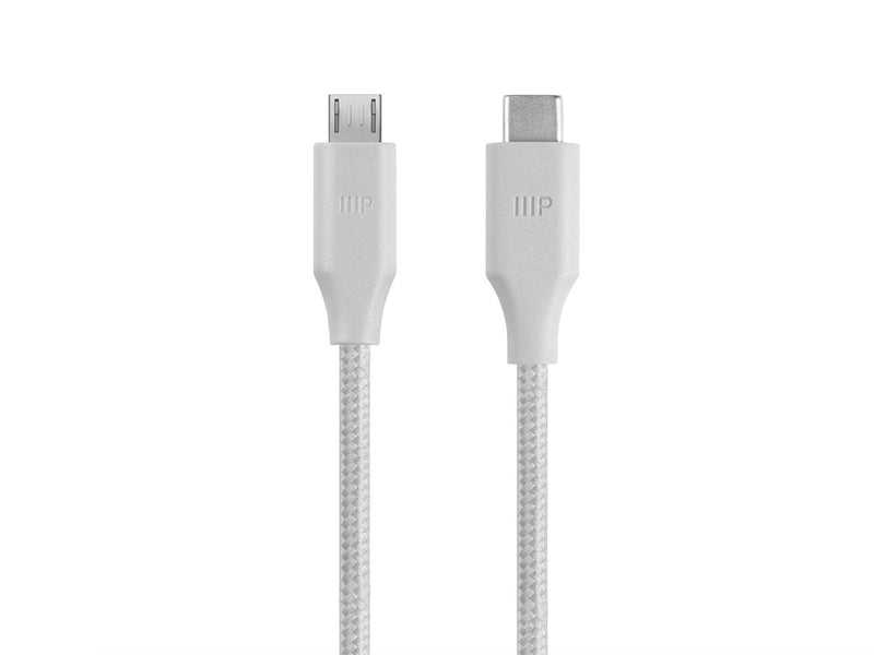 Palette Series 2.0 USB-C to Micro B, 6-inch White - SimplyASP Tech