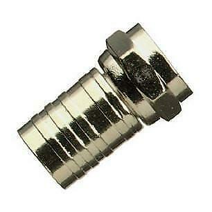 RadioShack Gold-Plated Crimp-On QS-56 F-Connector (2-Pack)