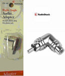 Right Angle Adapter, Phono Jack to Phono Plug