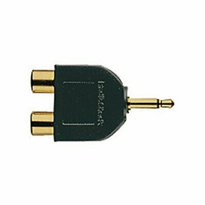 RadioShack Gold-Plated Audio Y-Adapter 1/8 Inch Mono Jack-to-Phono plugs