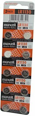 Maxell LR1130 Alkaline Battery 1.5V, 10 Pack