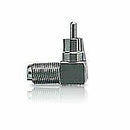 RadioShack Gold-Plated Right-Angle Adapter Phono (RCA) Jack to Phono (RCA) Plug