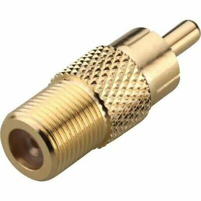RadioShack RCA Male-to-F-Connector Female Adapter (2-Pack)