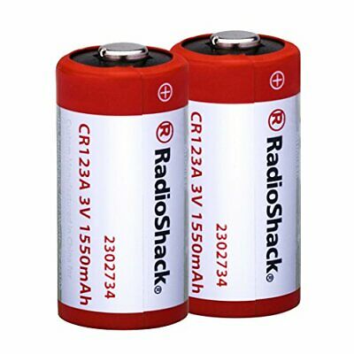 RadioShack 3 Volt CR123A Lithium Camera Batteries (2-Pack)