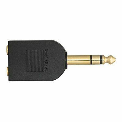 RadioShack Gold-Plated Y-Adapter 1/8 Inch Plugs-to-1/4 Inch Jack