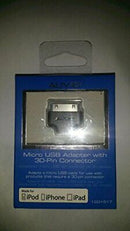 AUVIO Micro USB Adapter with 30-pin Connector