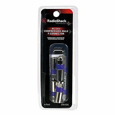 RadioShack Compression "F" Connector for RG-59U (6-Pack)
