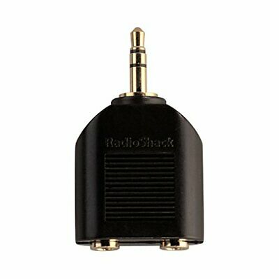 RadioShack Gold-Plated Y-Adapter 1/8 Inch Stereo Jack-to-1/8 Inch Stereo Plug