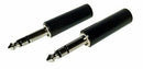 1/4" Stereo Audio Plug (2-Pack)