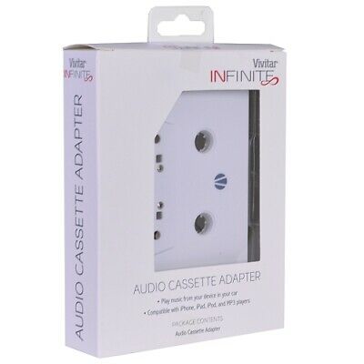 Vivitar Infinite Audio Cassette Tape Adapter for MP3 Players