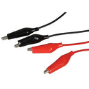 SimplyASP Alligator Clip Test Leads - 2 Pack Red and Black