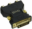 Monoprice DVI-I Male to 3 RCA Component Adapter w/ DIP Switch for ATI Video C...