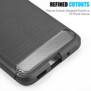 SAMSUNG GALAXY S20 PLUS CARBON TEXTURIZED TPU CASE SILKEE FINISH BLACK