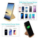UNIVERSAL STATIONERY ORGANIZER W/10W FAST CHARGE WIRELESS CHARGER-LIGHTWOOD TRIM