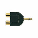 RadioShack Gold-Plated Audio Y-Adapter 1/8 Inch Mono Jack-to-Phono plugs