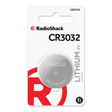 RadioShack CR3032 3V Lithium Coin Cell Battery