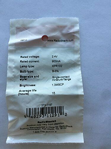 RadioShack 2.40V 900mA Replacement Lamp