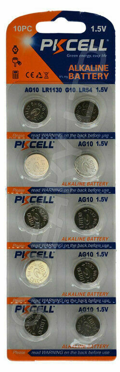 PK Cell LR1130, AG10, 389, 390 Battery Equivalent Replacement (10-Pack)