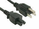 15ft 3-Prong Notebook AC Power Cord IEC320 C5 to NEMA 5-15P