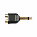 RadioShack Gold-Plated Y-Adapter Stereo Phone Jack-to-Phono plugs