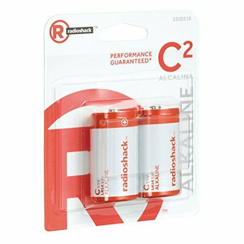 RadioShack Alkaline "C" Batteries: 2-pack