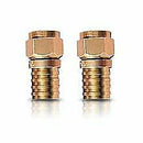 RadioShack Weatherproof Crimp-On F Connector for RG-6/RG6QS Cable 2 PK