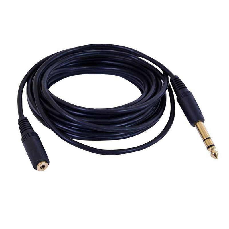 RadioShack 20-Foot Gold-Plated 1/8-Inch-to-1/4-Inch Headphone Extension Cord