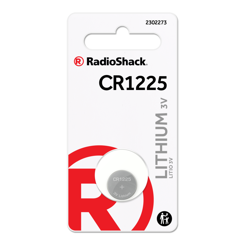 RadioShack CR1225 3V Lithium Coin Cell Battery