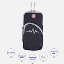 SimplyASP Tech Universal Sports Armband Canvas Pouch w/ Secured Zipper