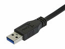 Monoprice USB-A to USB-B 3.0 Cable - Retractable, Black, 3ft
