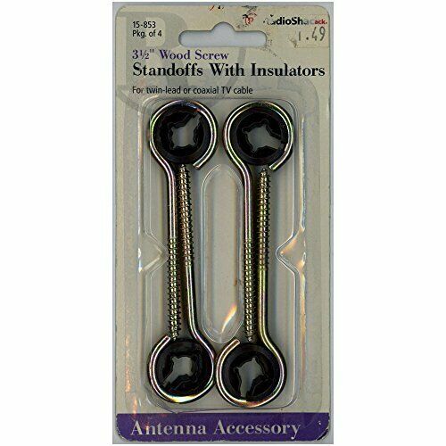 3.5 Wood Screw Standoff with Insulators - Antenna Accessory