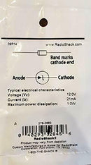 RadioShack 12V Zener Diode (2-Pack)