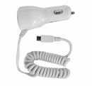 RadioShack 5V/2.4A w/ 6-Foot Coiled Fixed Micro USB CLA (White)